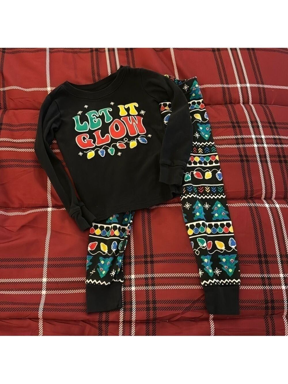 Let It Glow Pajamas Holiday Size 4